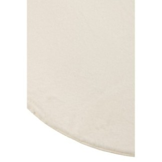 Tapis rond en polyester blanc 150x150 cm