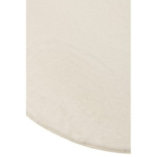 Tappeto rotondo in poliestere bianco, 150x150 cm