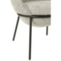 Chaise de salle à manger en fer gris/noir 61x59x76,5cm Chaise de salle à manger en fer gris/noir 61x59x76,5cm