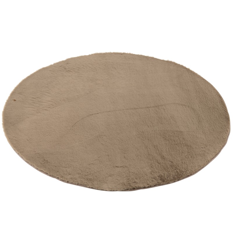 Tapete redondo em poliéster cinza-escuro, 150 x 2 cm Tapete redondo em poliéster cinza-escuro, 150 x 2 cm