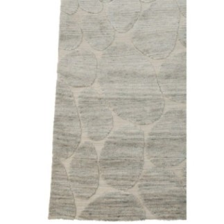 Tapis motif pierre en polyester gris-bleu 300x200x2cm