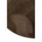 Tappeto rotondo in poliestere marrone scuro, 150 x 150 x 2 cm Tappeto rotondo in poliestere marrone scuro, 150 x 150 x 2 cm