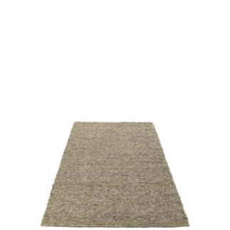 Tapis en polyester écru et olive 300x200x2 cm