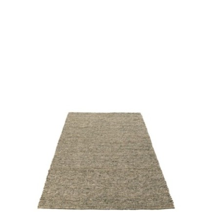 Tapis en polyester écru et olive 300x200x2 cm