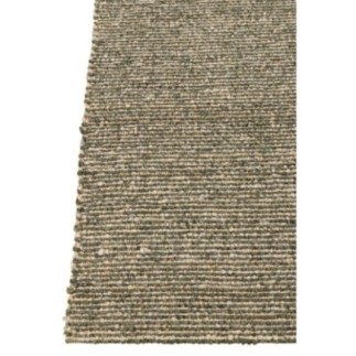 Alfombra de poliéster en color crudo y verde oliva, 300 x 200 x 2 cm