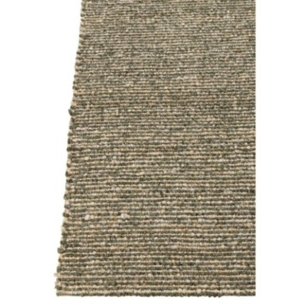 Tapete em poliéster cru e verde-oliva, 300 x 200 x 2 cm