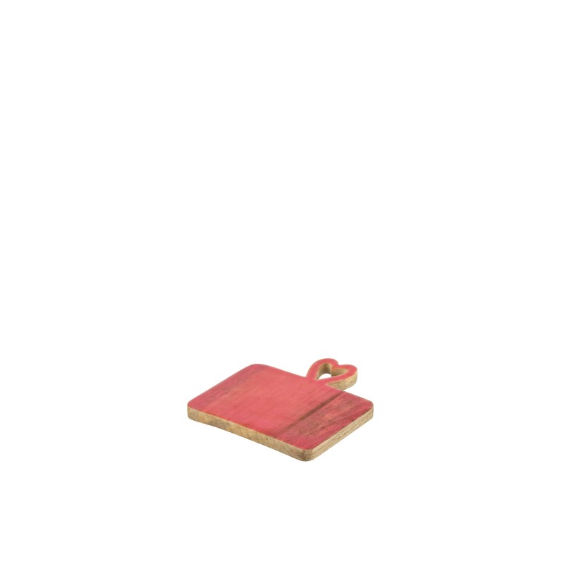 Vassoio da portata in legno di mango rosa 20x19x2 cm Vassoio da portata in legno di mango rosa 20x19x2 cm