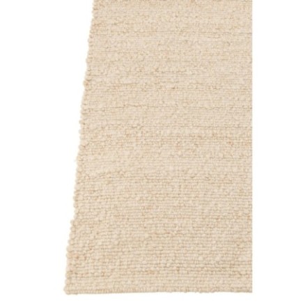 Alfombra tejida de poliéster y algodón crudo, 300 x 200 x 2 cm