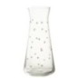 Carafe cœur en verre transparent et doré 11x11x23cm Carafe cœur en verre transparent et doré 11x11x23cm