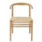 Chaise toon en hêtre et corde beige 56x76x52 cm