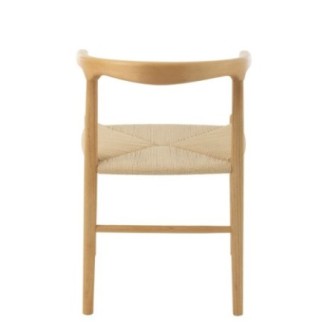 Chaise toon en hêtre et corde beige 56x76x52 cm
