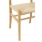 Chaise toon en hêtre et corde beige 56x76x52 cm