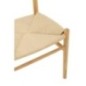 Chaise toon en hêtre et corde beige 56x76x52 cm