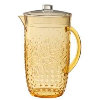 Carafe en plastique jaune 20.7x23.4x20.7cm