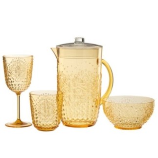 Caraffa in plastica gialla 20,7 x 23,4 x 20,7 cm