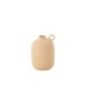 Vaso Cassia estreito em barro bege, 18 x 18 x 27 cm Vaso Cassia estreito em barro bege, 18 x 18 x 27 cm