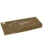 Bandeja rectangular para quesos de mármol blanco, 48 x 16,5 x 1,5 cm