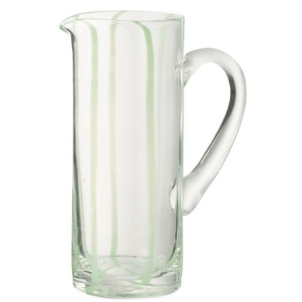 Jarra de vidro verde 18 x 10 x 25 cm