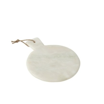 Plateau à fromage rond en marbre blanc et vert 33x25x1,5 cm