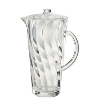 Brocca Wave in acrilico trasparente 14x14x27 cm