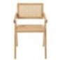 Chaise grid en frêne et rotin naturel 52x59x80cm Chaise grid en frêne et rotin naturel 52x59x80cm