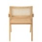 Chaise grid en frêne et rotin naturel 52x59x80cm Chaise grid en frêne et rotin naturel 52x59x80cm