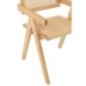 Chaise grid en frêne et rotin naturel 52x59x80cm Chaise grid en frêne et rotin naturel 52x59x80cm