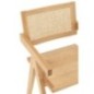 Chaise grid en frêne et rotin naturel 52x59x80cm Chaise grid en frêne et rotin naturel 52x59x80cm