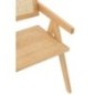 Chaise grid en frêne et rotin naturel 52x59x80cm Chaise grid en frêne et rotin naturel 52x59x80cm