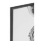 Déco murale en toile plastique et bois noir et blanc 103x143x4,3cm Déco murale en toile plastique et bois noir et blanc 103x143x4,3cm