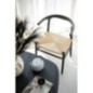 Chaise en bois de hêtre et corde noir 52x56x76 cm Chaise en bois de hêtre et corde noir 52x56x76 cm