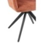 Chaise louna en fer et acrylique orange l56,5xp58xh85cm