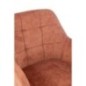 Chaise louna en fer et acrylique orange l56,5xp58xh85cm