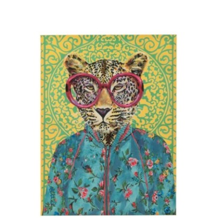 Decoração de parede com tigre em tela, 75 x 100 x 3,8 cm