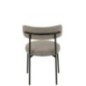 Chaise en bouclé contreplaqué et polyester gris 51x52,5x76,5cm Chaise en bouclé contreplaqué et polyester gris 51x52,5x76,5cm
