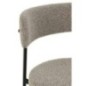 Chaise en bouclé contreplaqué et polyester gris 51x52,5x76,5cm Chaise en bouclé contreplaqué et polyester gris 51x52,5x76,5cm