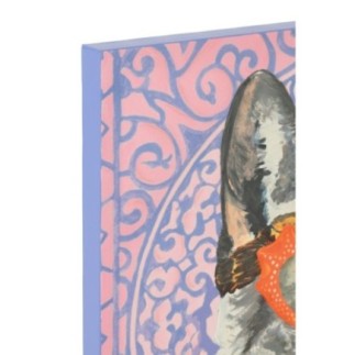 Decoração de parede com gato em tela, 75 x 100 x 3,8 cm