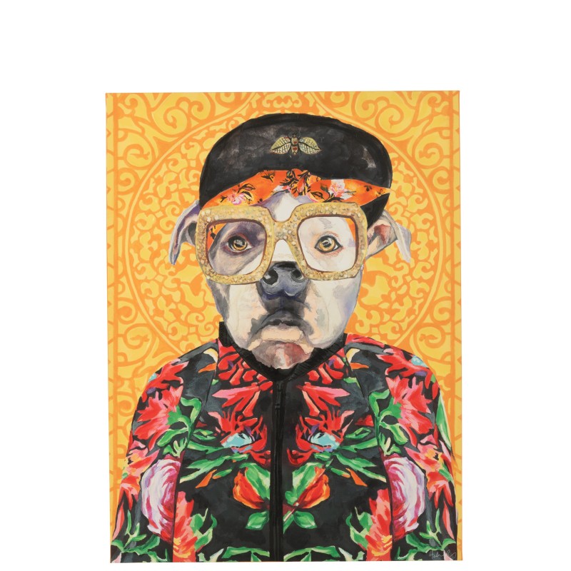 Toile murale chien en toile 100x75x3,8 cm Toile murale chien en toile 100x75x3,8 cm
