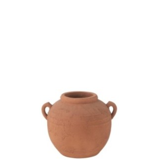 Vaso de terracota cor de cobre 37 x 32 x 29 cm