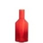 Jarra «Fiore» de cristal rojo, 11 x 27 x 11 cm Jarra «Fiore» de cristal rojo, 11 x 27 x 11 cm