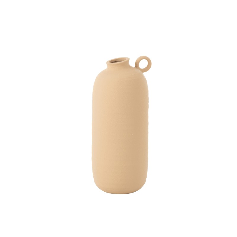 Vaso Cassia em barro bege, 16,5 x 16,5 x 38 cm Vaso Cassia em barro bege, 16,5 x 16,5 x 38 cm