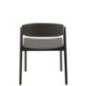 Chaise en chêne et contreplaqué noire 56,7x51,8x75,7 cm Chaise en chêne et contreplaqué noire 56,7x51,8x75,7 cm