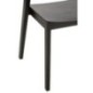 Chaise en chêne et contreplaqué noire 56,7x51,8x75,7 cm Chaise en chêne et contreplaqué noire 56,7x51,8x75,7 cm