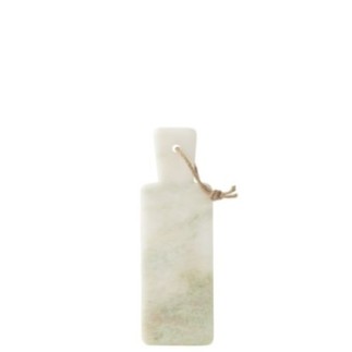 Tabla para quesos de mármol blanco y verde, 30 x 10 x 1,5 cm