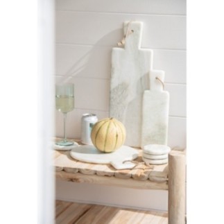 Tagliere per formaggi in marmo bianco e verde, 30x10x1,5 cm