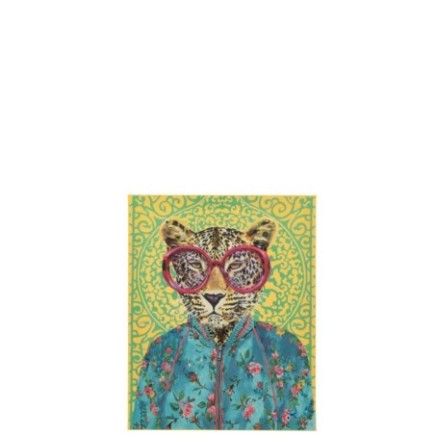 Tableau mural tigre pop art en toile 3,8x50x40 cm
