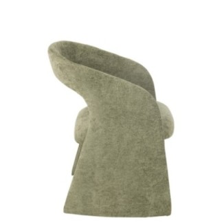 Fauteuil en textile vert 66x86x65 cm