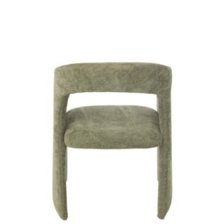 Fauteuil en textile vert 66x86x65 cm