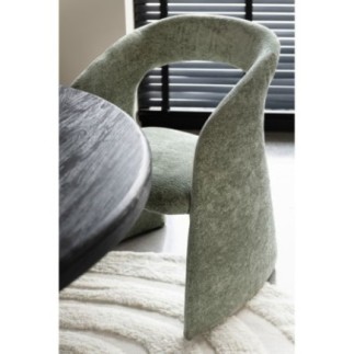 Fauteuil en textile vert 66x86x65 cm