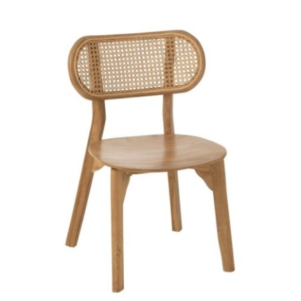 Cadeira Peanut em teca natural 48 x 40 x 80 cm